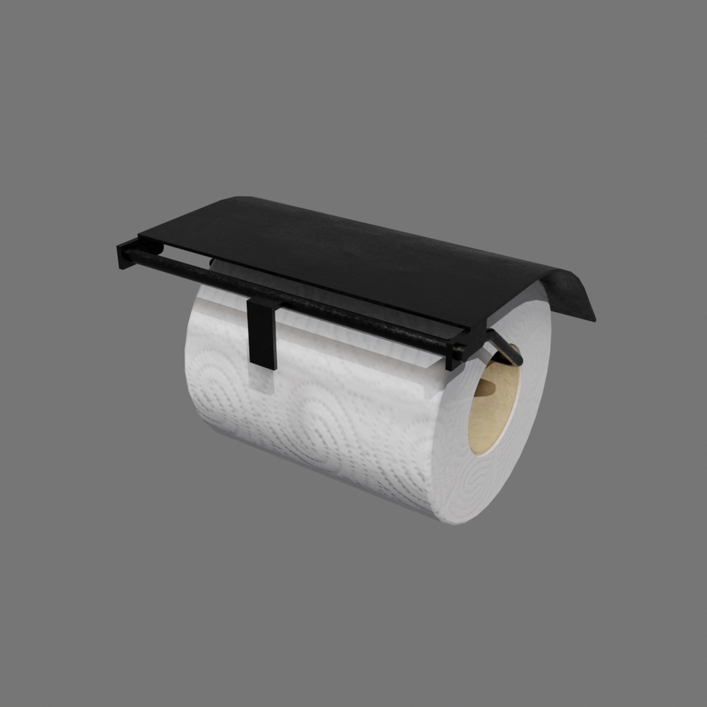 トイレットペーパーホルダー【VRChat可】