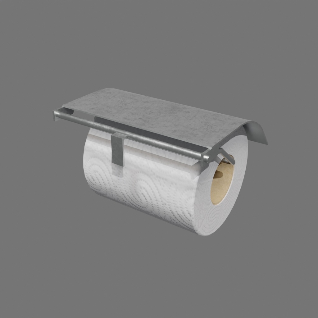 トイレットペーパーホルダー【VRChat可】