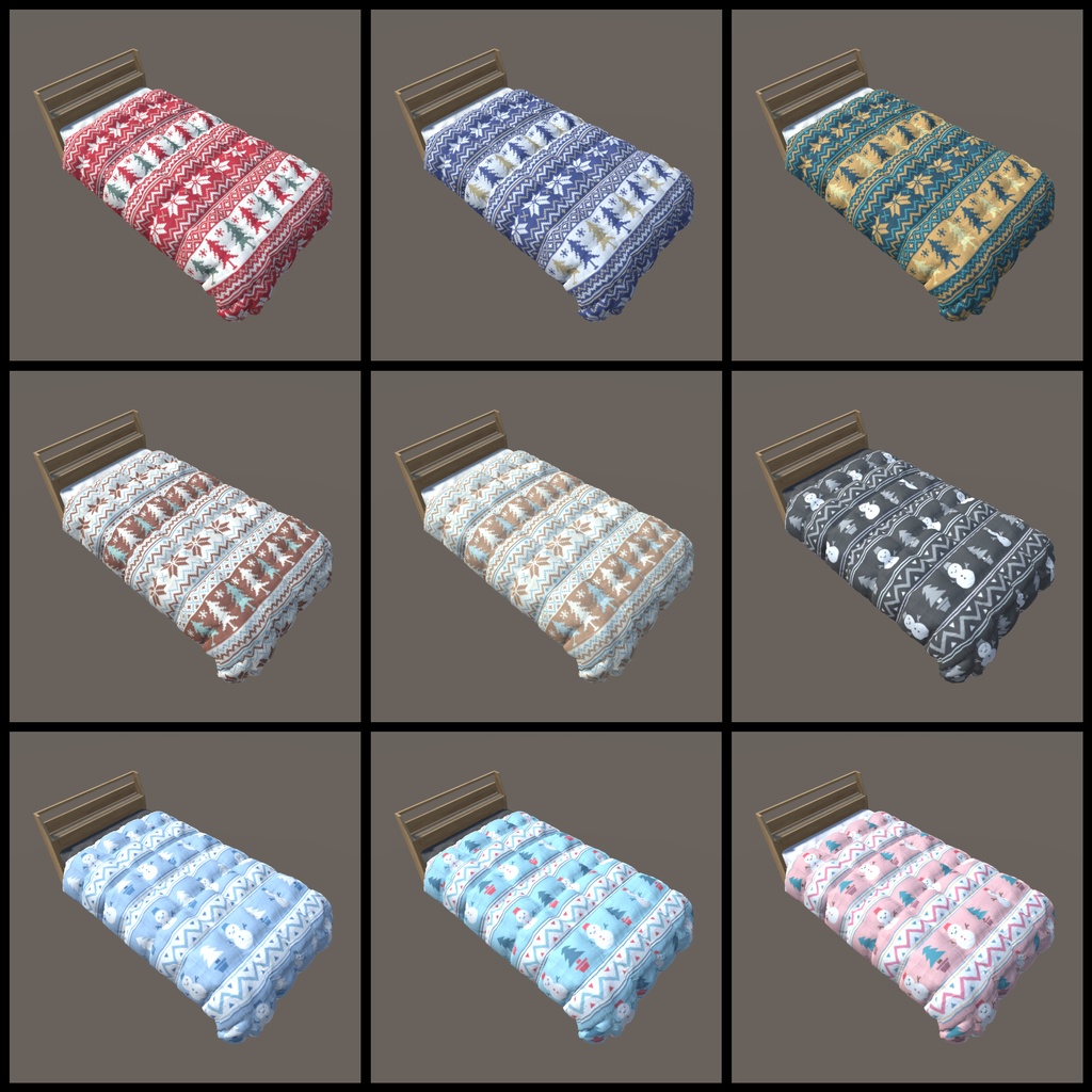 【VRChat向け】家具セット(26種)