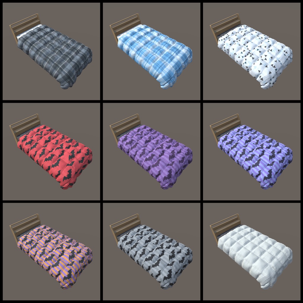 【VRChat向け】家具セット(26種)