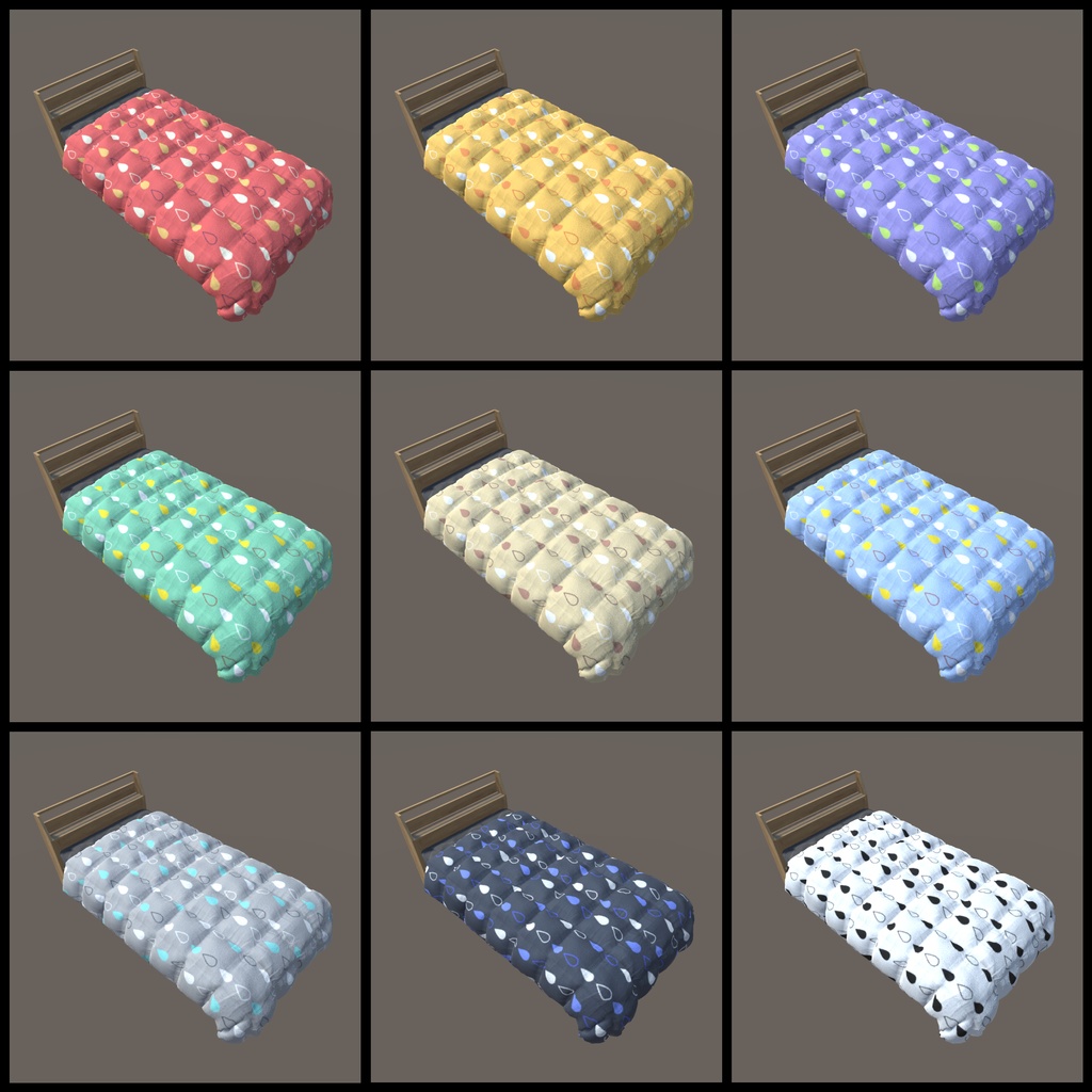 【VRChat向け】家具セット(26種)