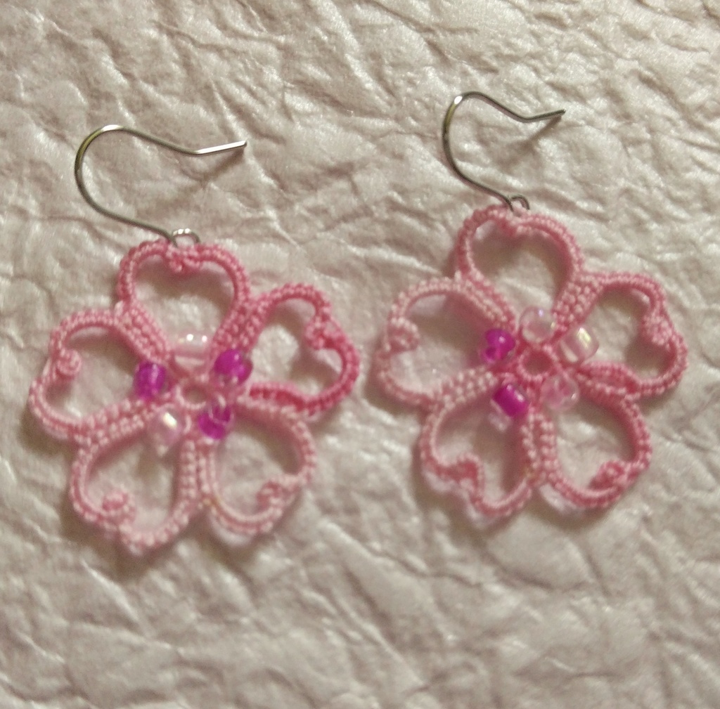 シリーズ<桜花>ピアス