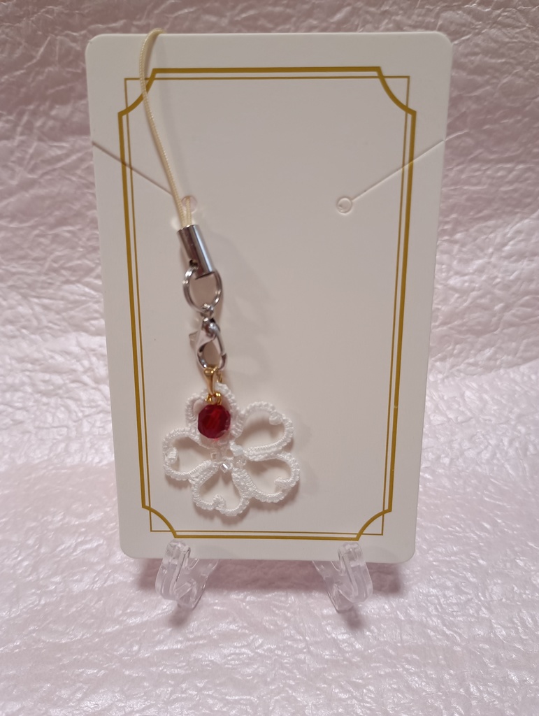 シリーズ<桜花>ペンダントヘッド・白×誕生石色