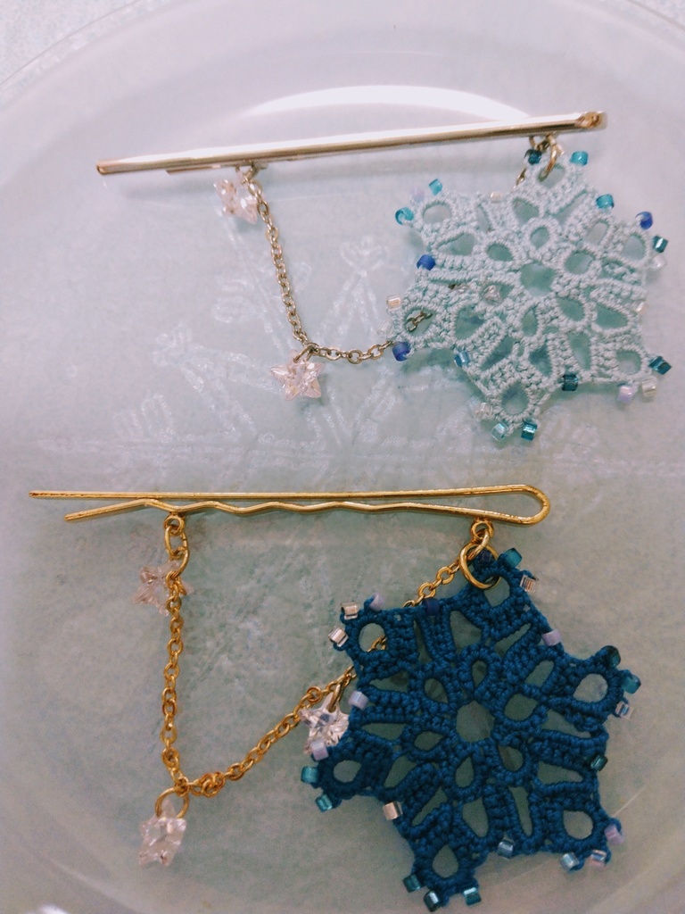 シリーズ<雪水晶>ヘアピン