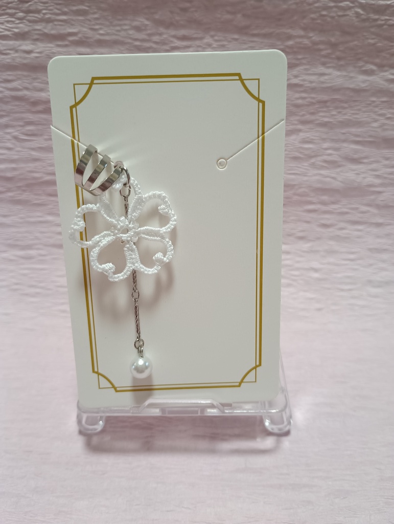 シリーズ<桜花>イヤカフ・パール