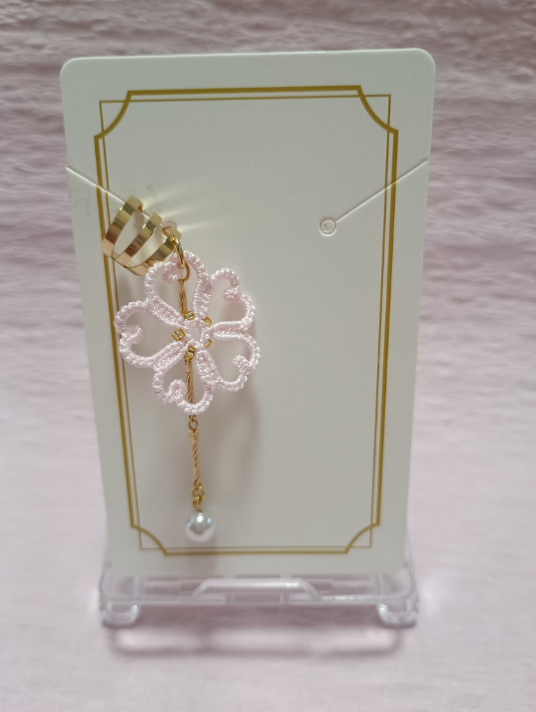 シリーズ<桜花>イヤカフ・パール