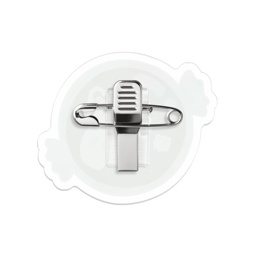 マーブルクマキャンディ アクリルバッジ