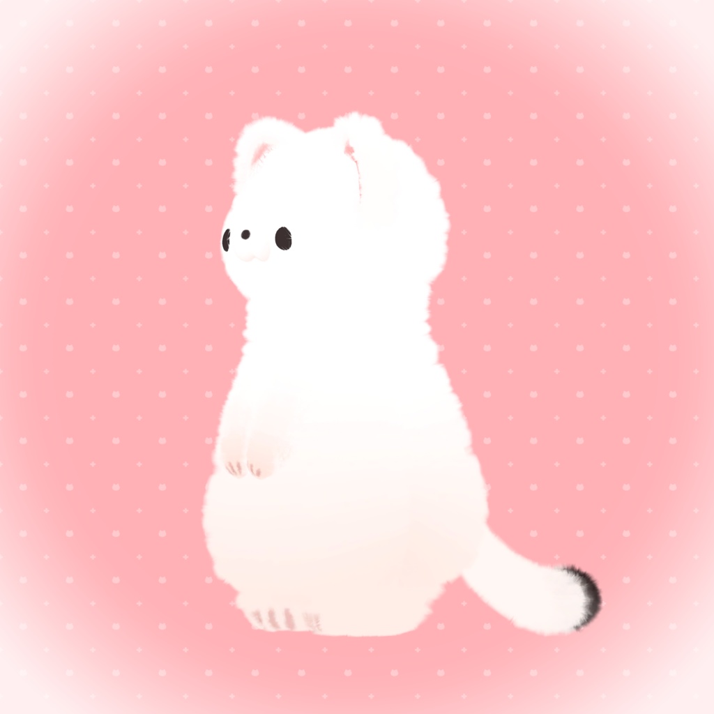 PBで手や耳が触れる!! ふわふわのオコジョ PhysBone対応!