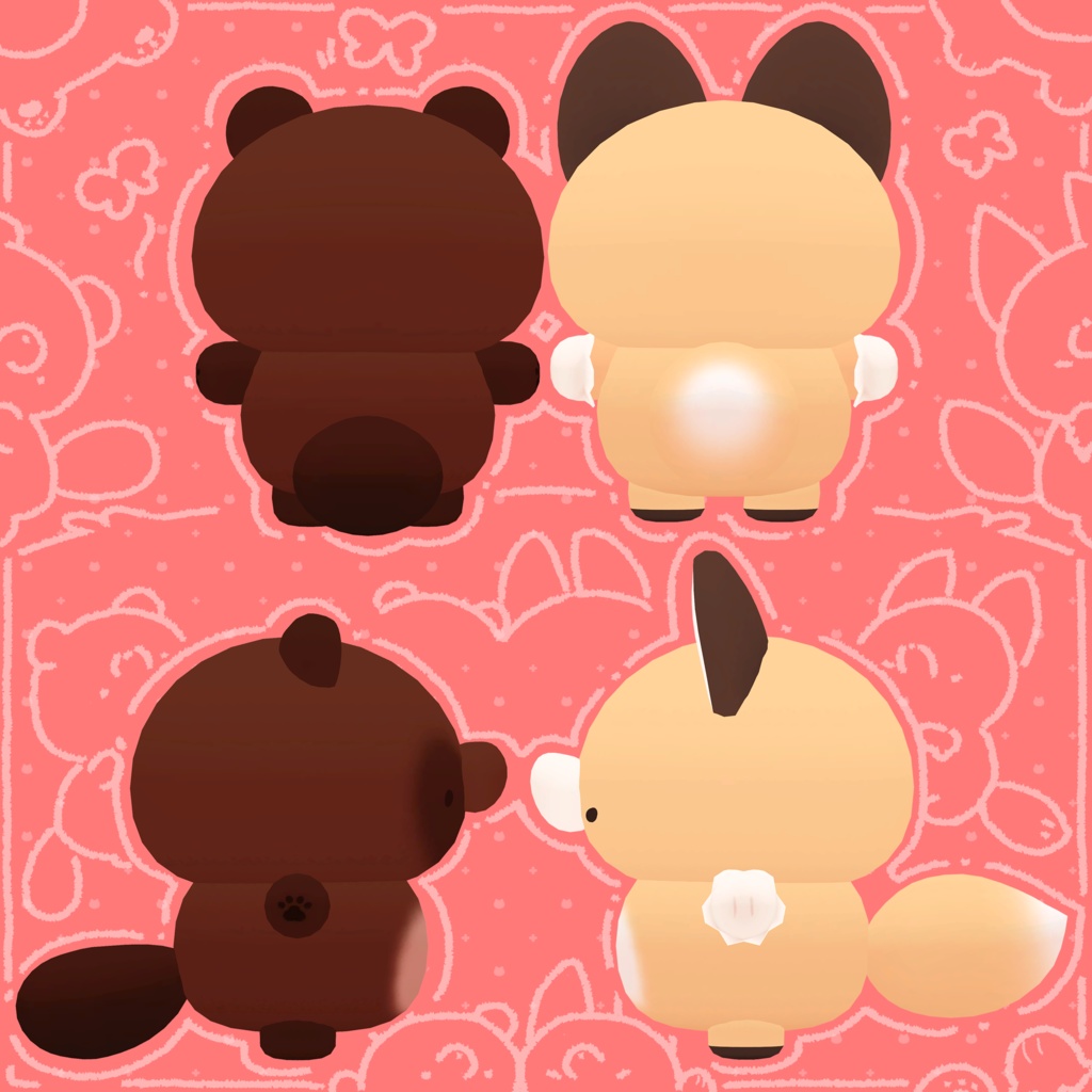 こんぽた PhysBone対応アバター!!(ぬいぐるみもあります!!)