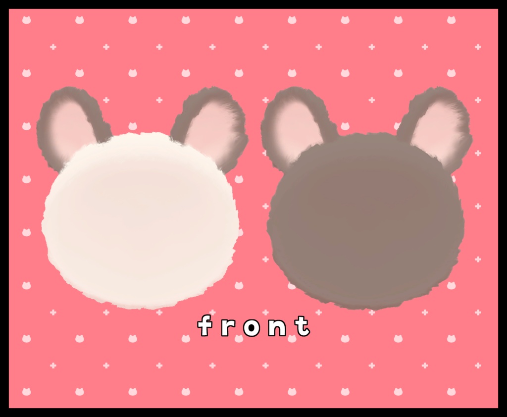 チンチラとおそろい!! おそろいみみベレー