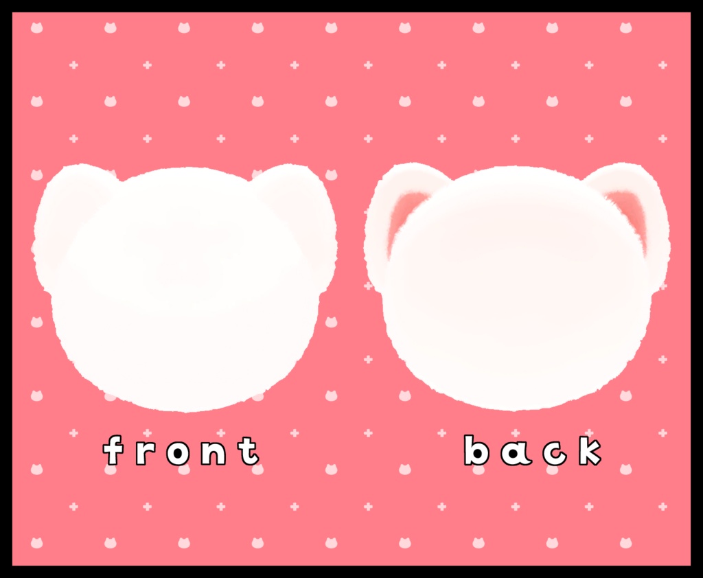 オコジョとおそろい!! おそろいみみベレー