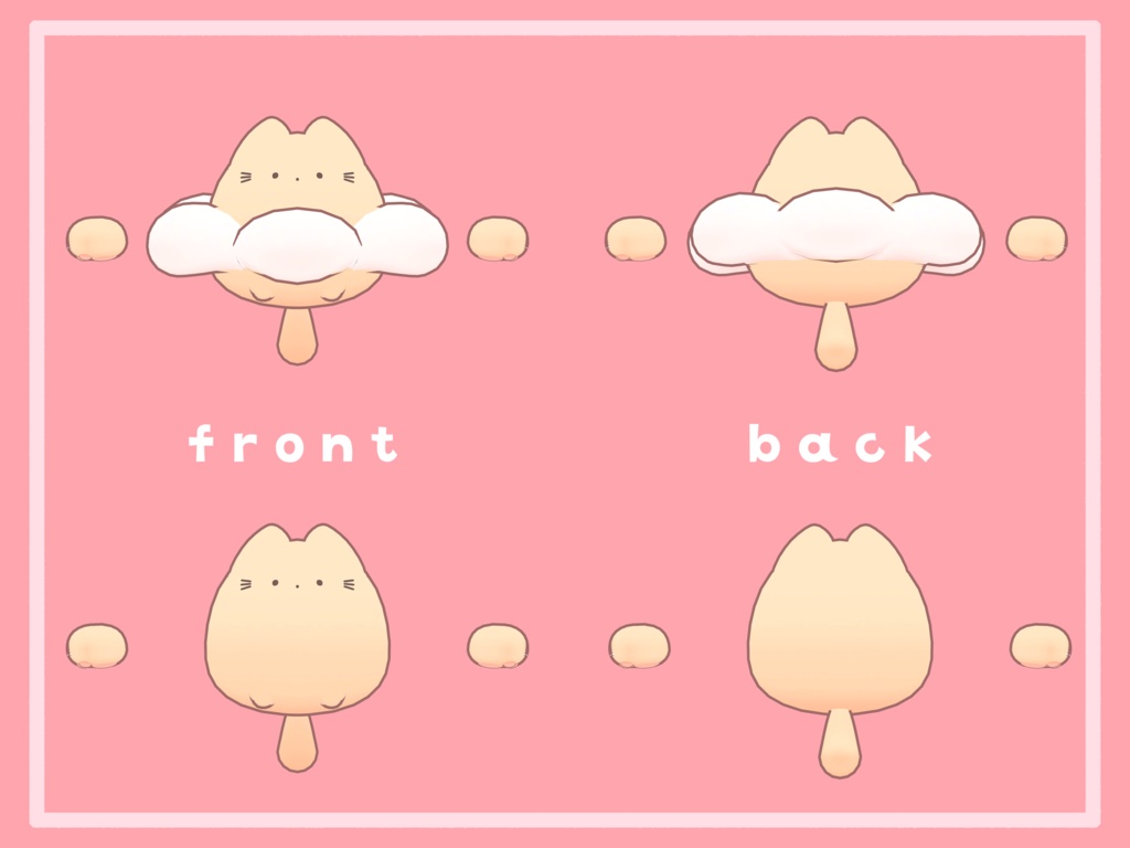 オリジナル3Dモデル『はにゃ』