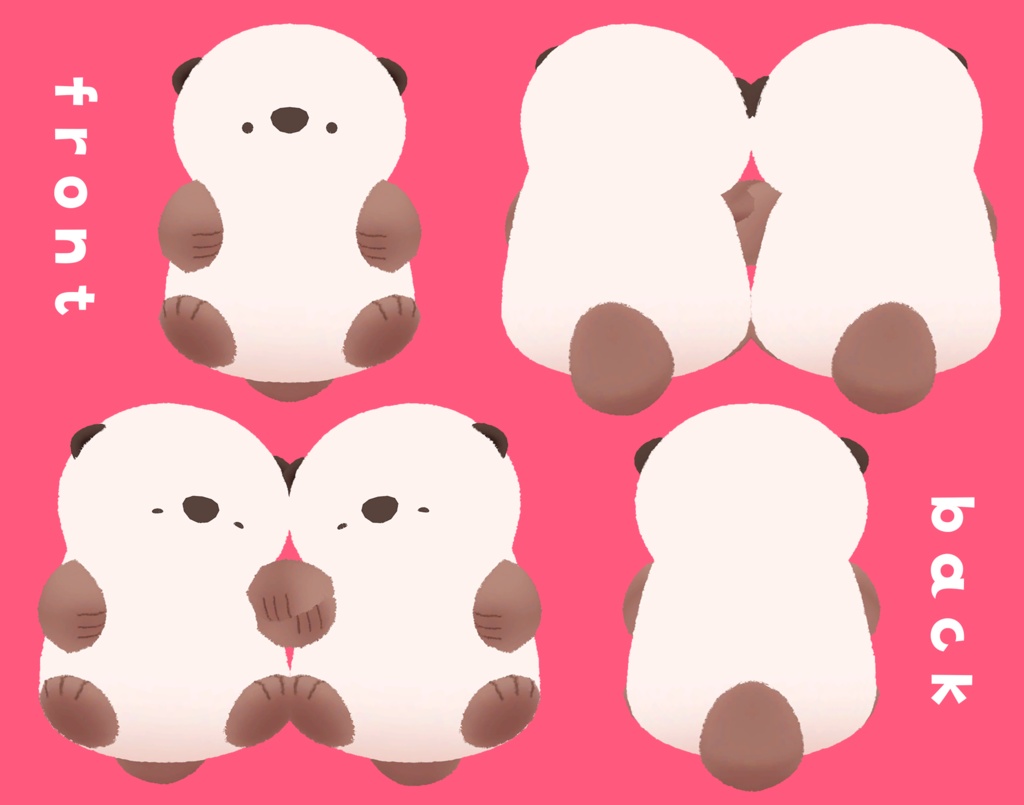 ふわふわなかよし『ラッコ』#sumomofu