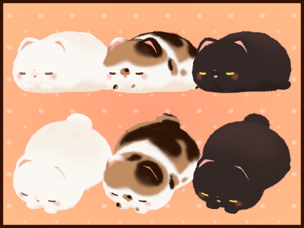 ぱや毛ねこの『みけ』PBでふわふわ揺れます!!!