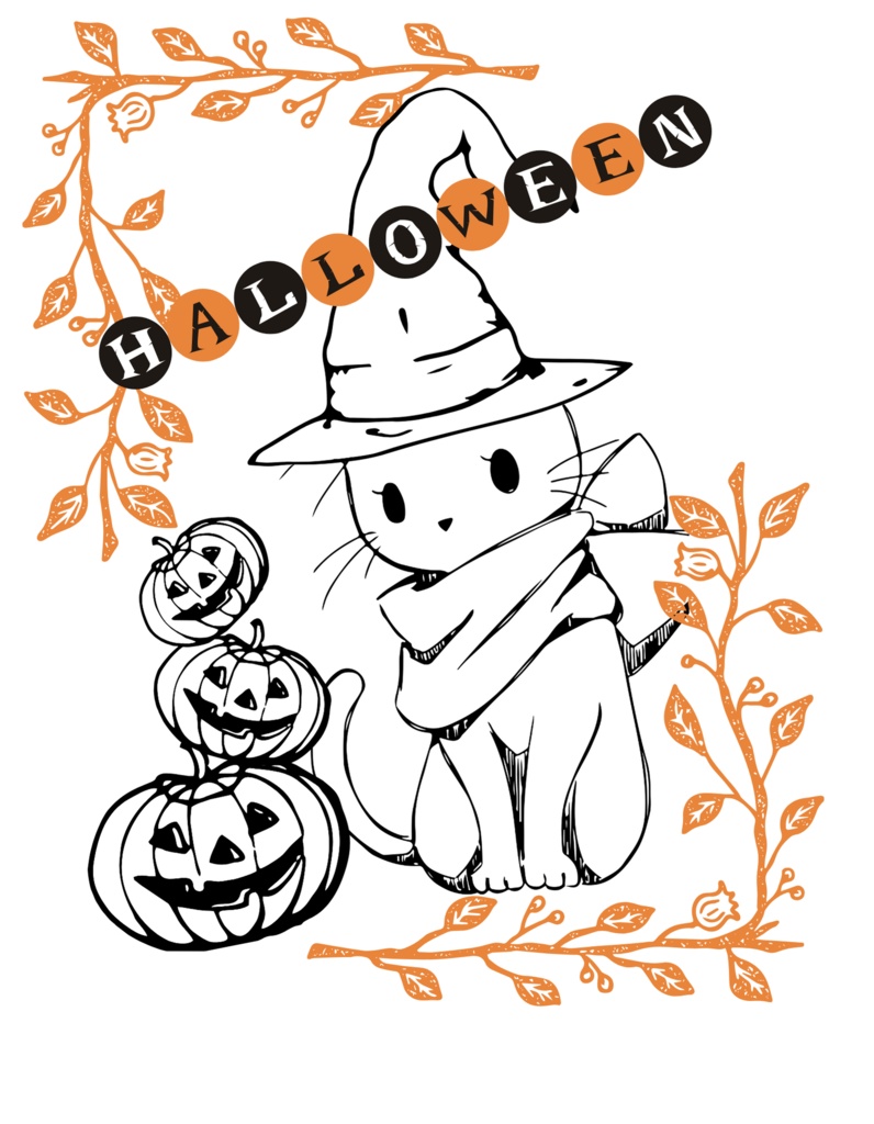 【ねこ部】ハロウィンサコッシュ