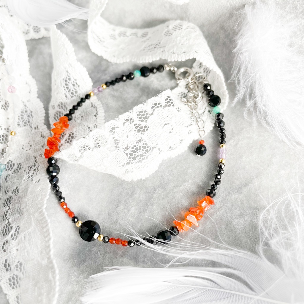 再【薙刀イメージ】天然石ブレスレット