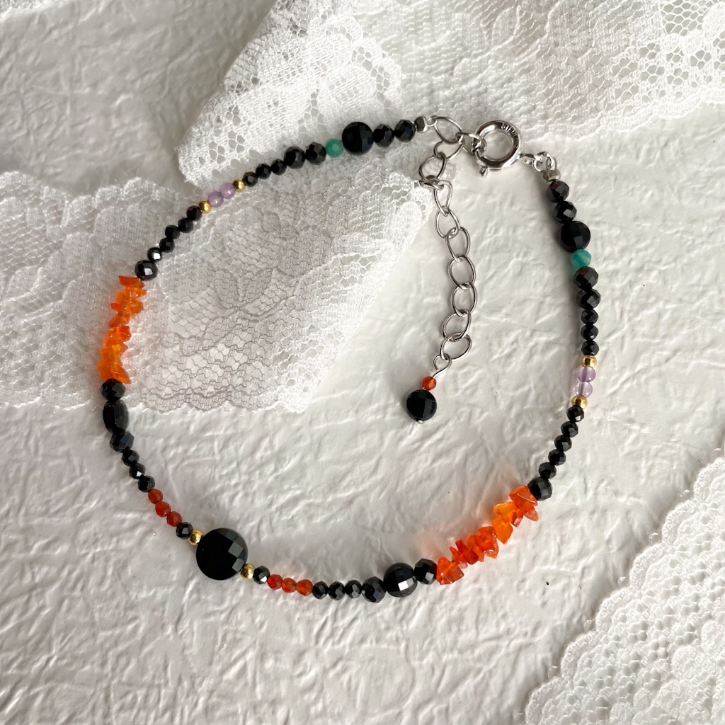 再【薙刀イメージ】天然石ブレスレット