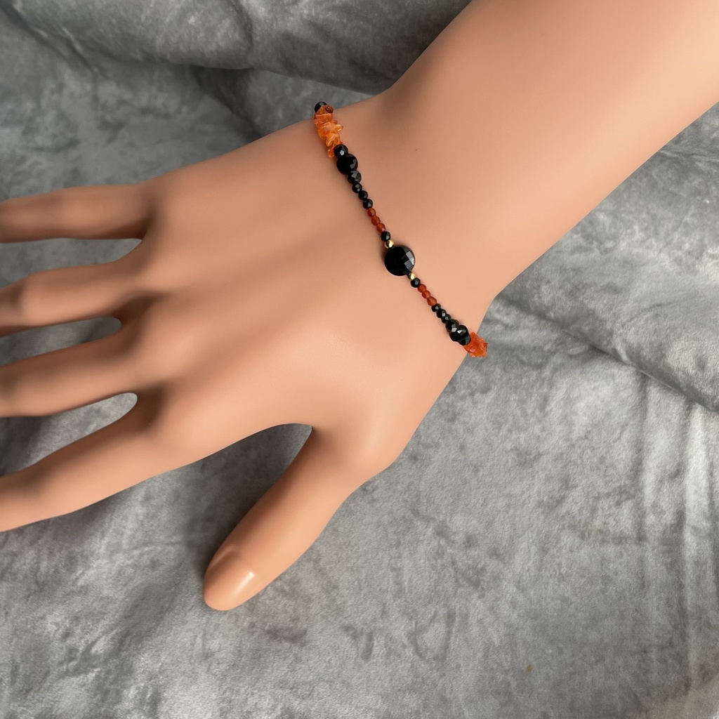 再【薙刀イメージ】天然石ブレスレット