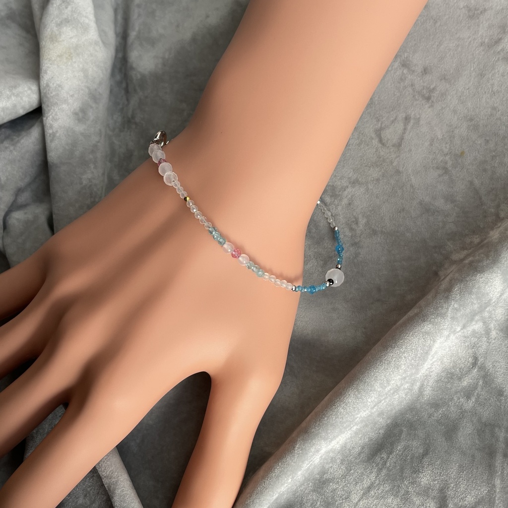 再【薙刀イメージ】天然石ブレスレット