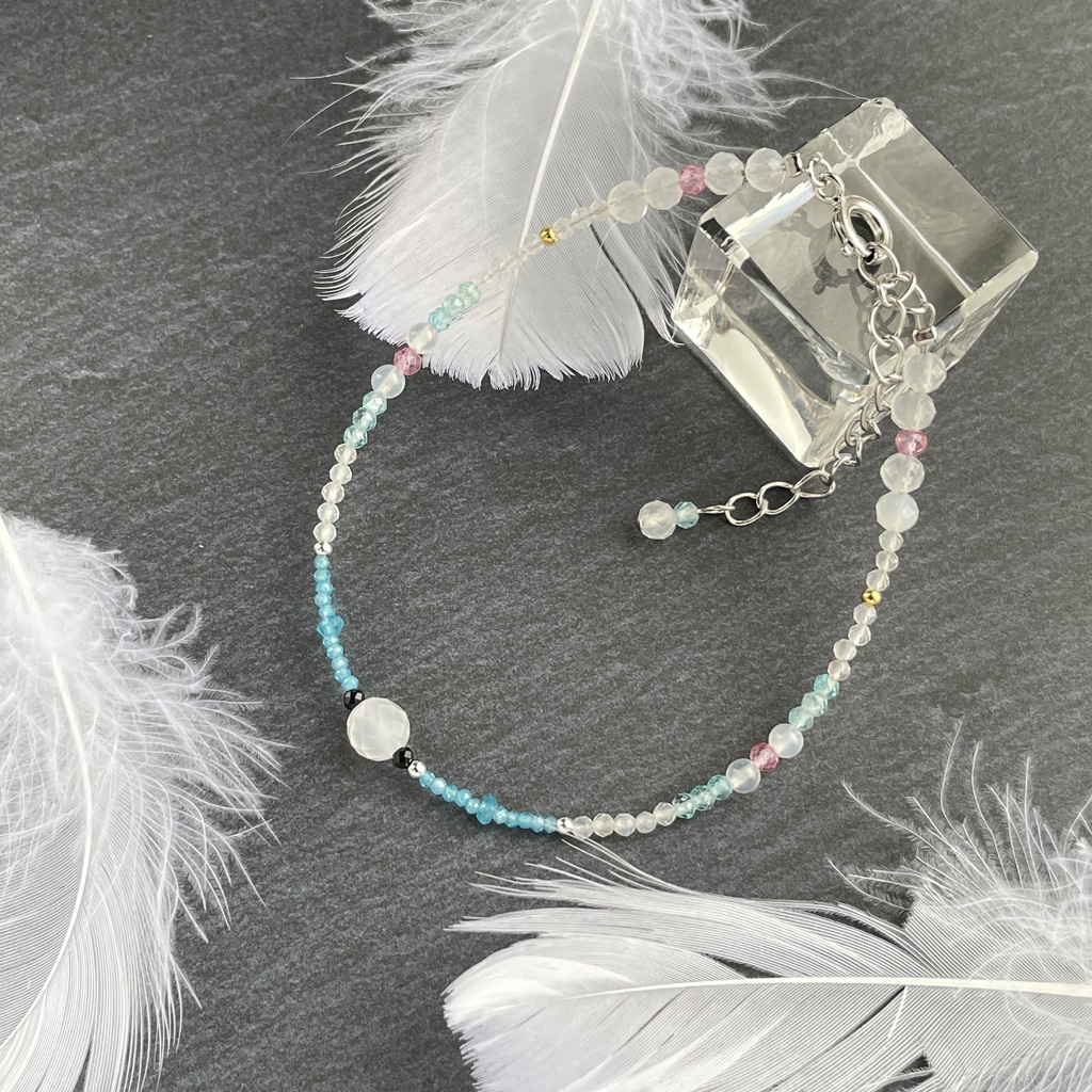 再【薙刀イメージ】天然石ブレスレット