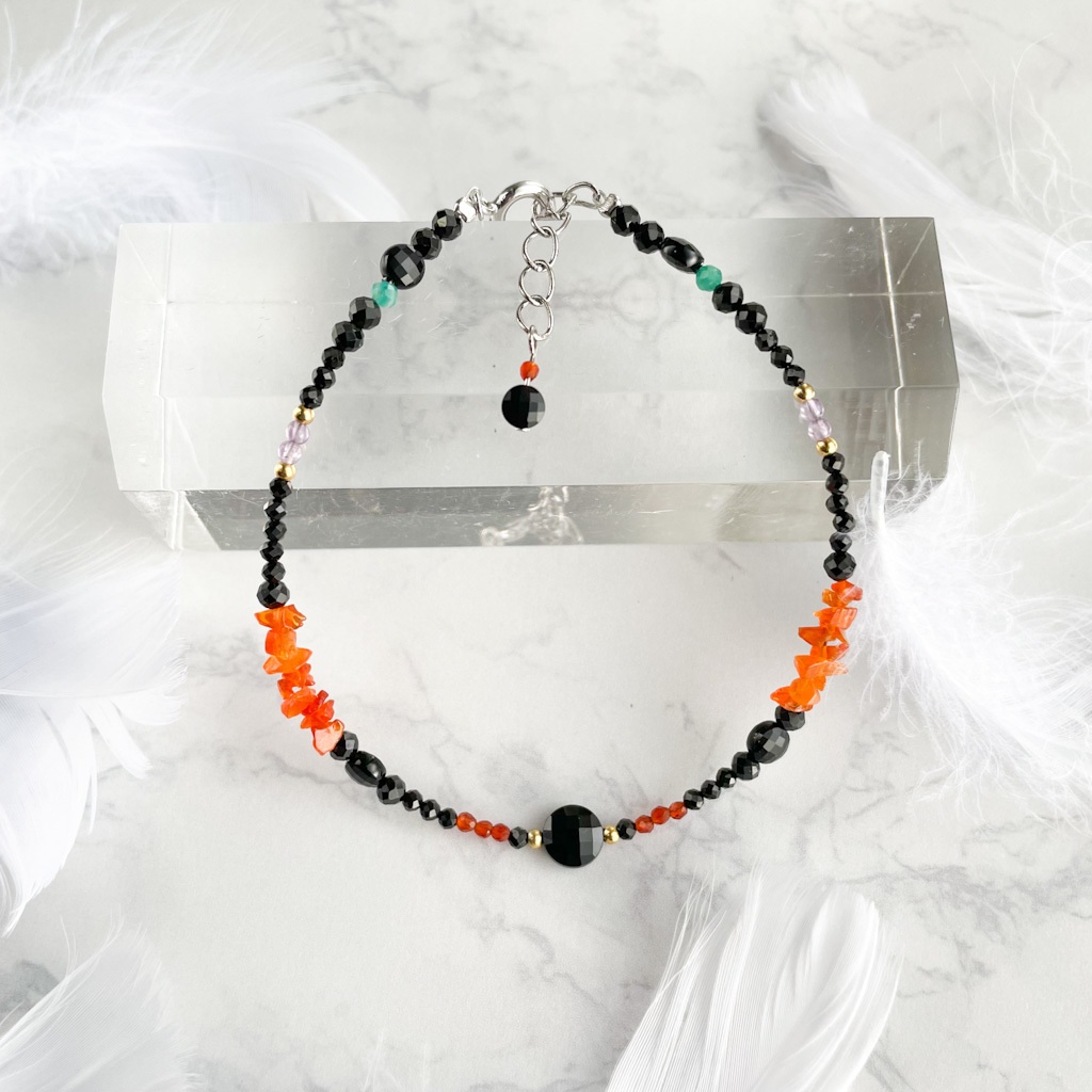 再【薙刀イメージ】天然石ブレスレット