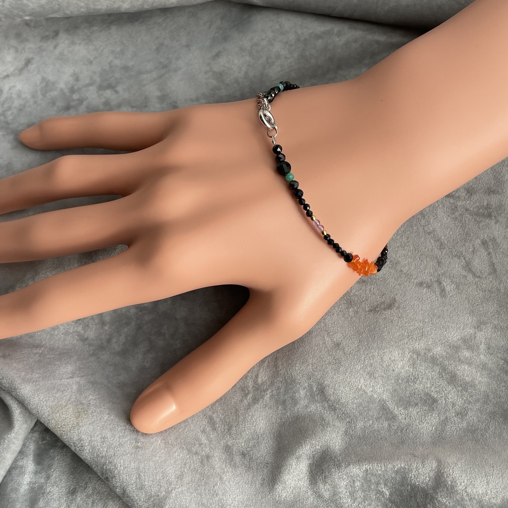 再【薙刀イメージ】天然石ブレスレット