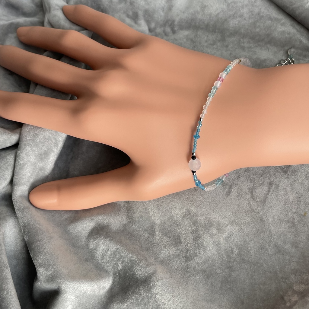 再【薙刀イメージ】天然石ブレスレット