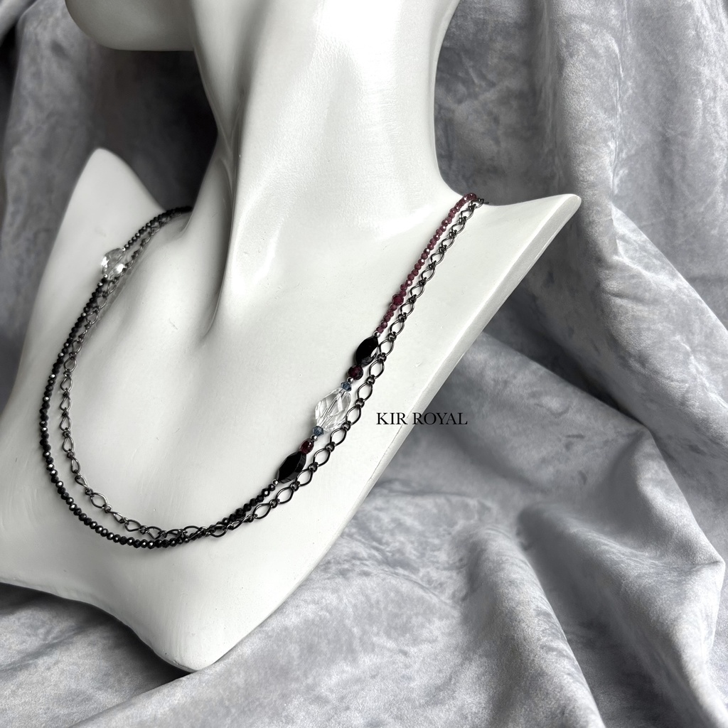 【道誉一文字イメージ】天然石ネックレス