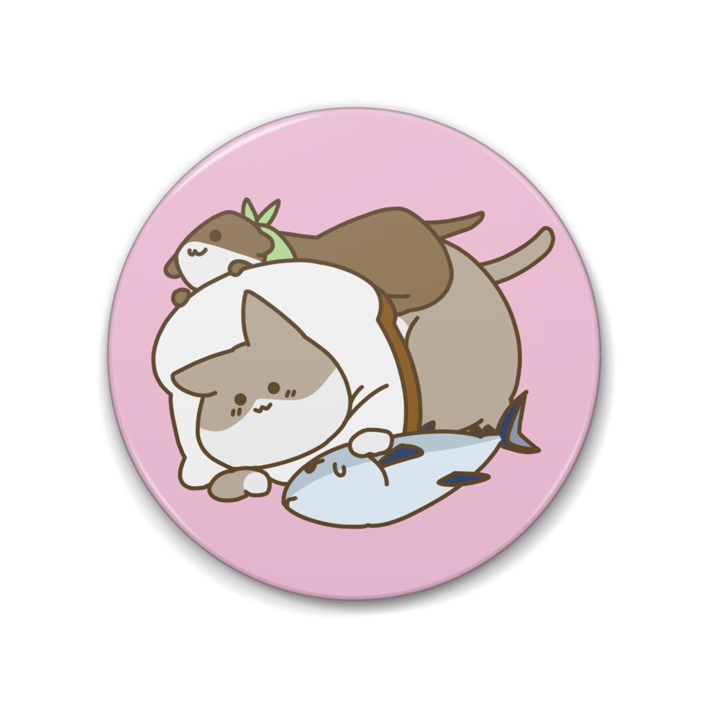 【ぽて猫ショパン】缶バッジ4