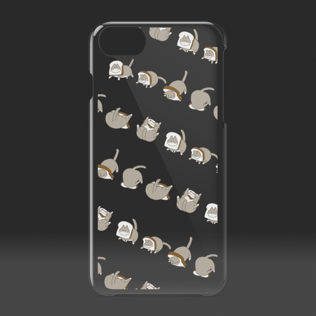 【ぽて猫ショパン】iPhoneクリアケース