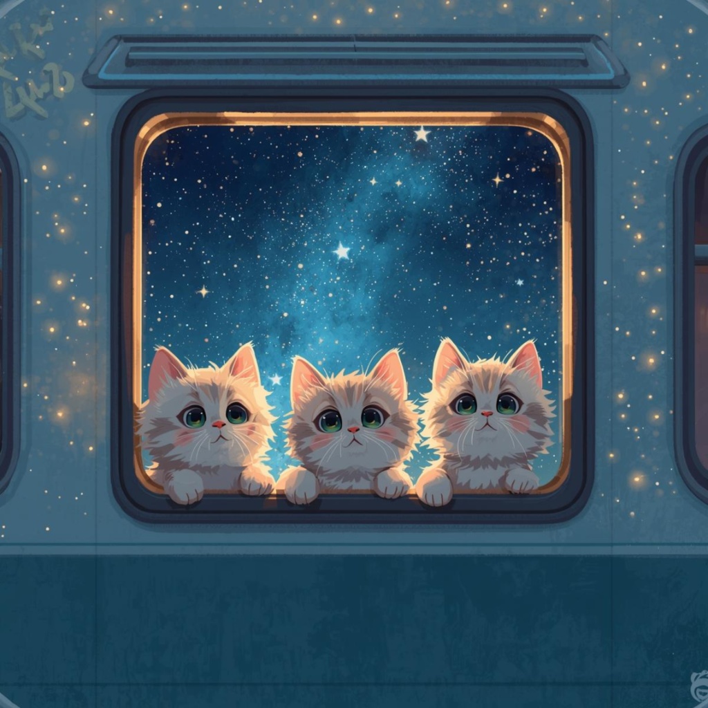 【PNGデータ】旅するパステル子猫たち!キュートなクリップアート14種セット - あなたの毎日を彩る癒しのイラスト素材