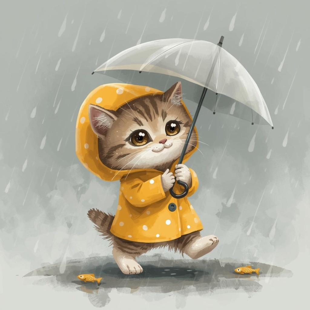 【PNGデータ】旅するパステル子猫たち!キュートなクリップアート14種セット - あなたの毎日を彩る癒しのイラスト素材