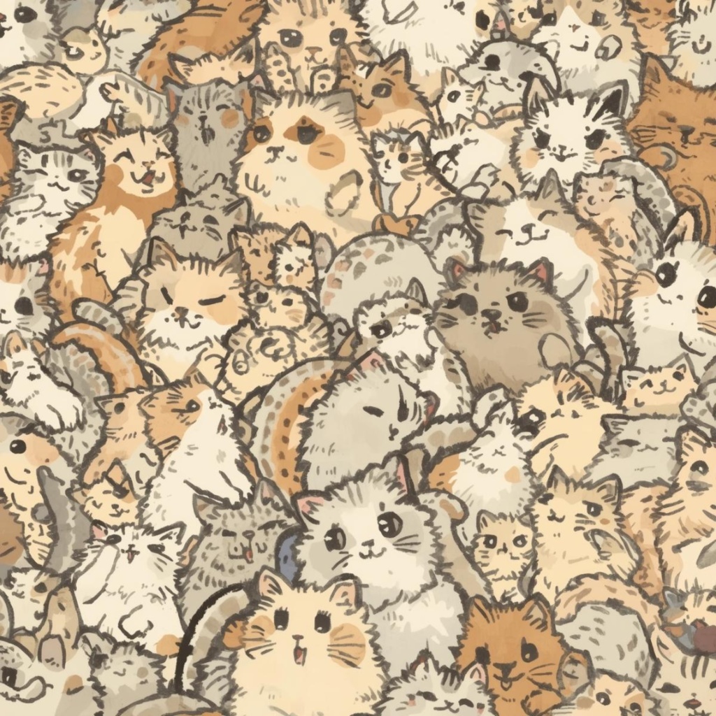 【PNGデータ】パステル子猫だらけ!キュートなクリップアート13種セット - あなたの毎日を彩る癒しのイラスト素材