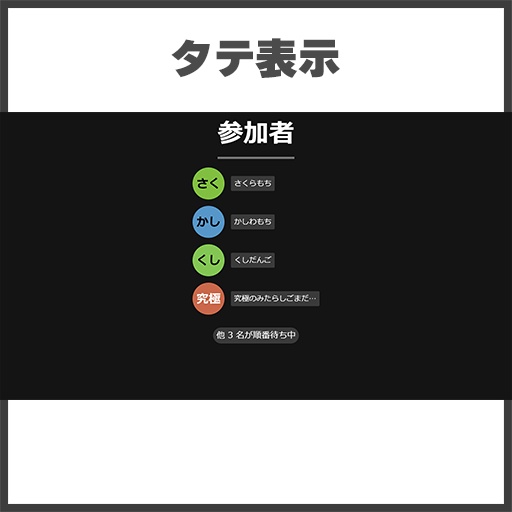 【わんコメ用】参加型管理テンプレート【Discord風】