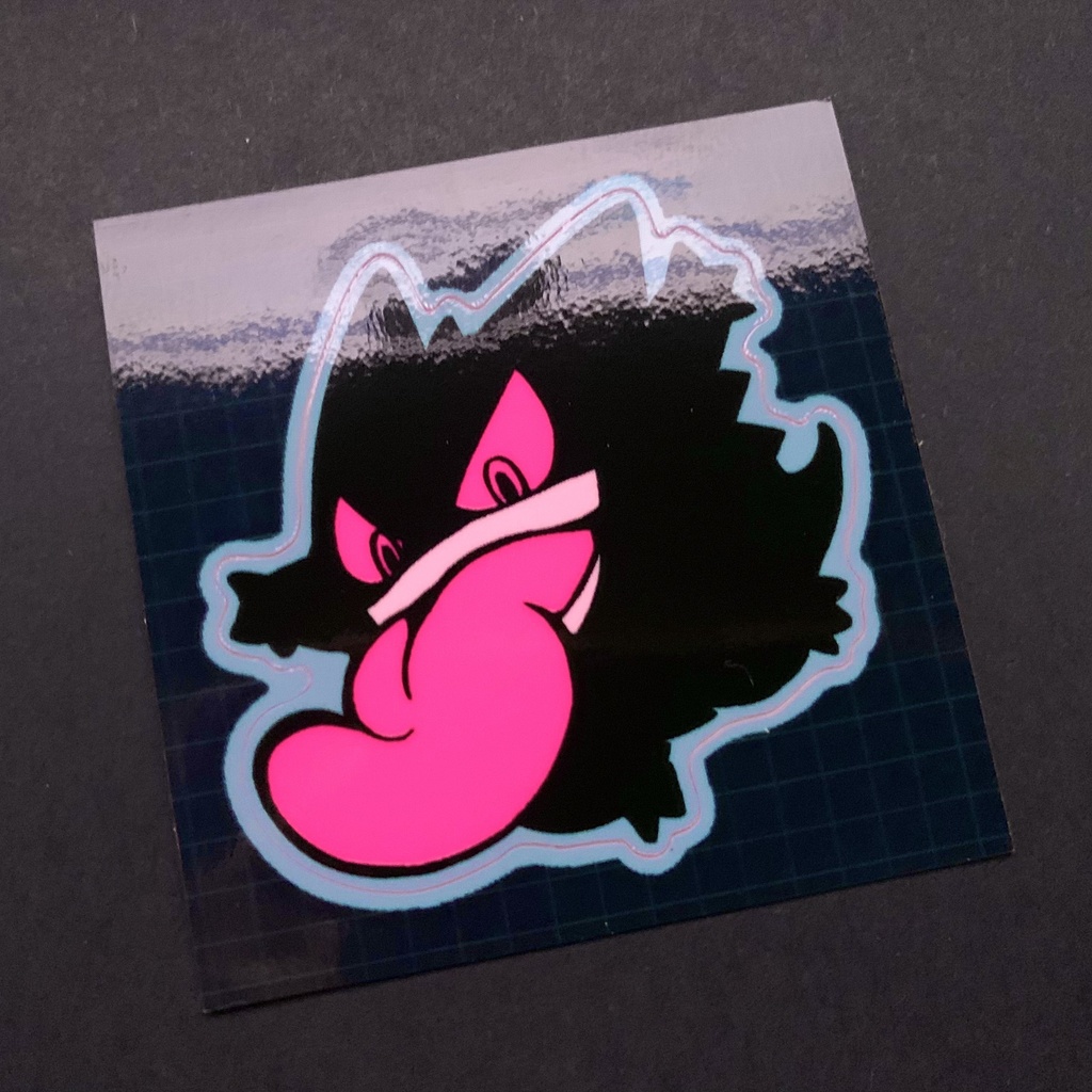 蛍光ステッカー