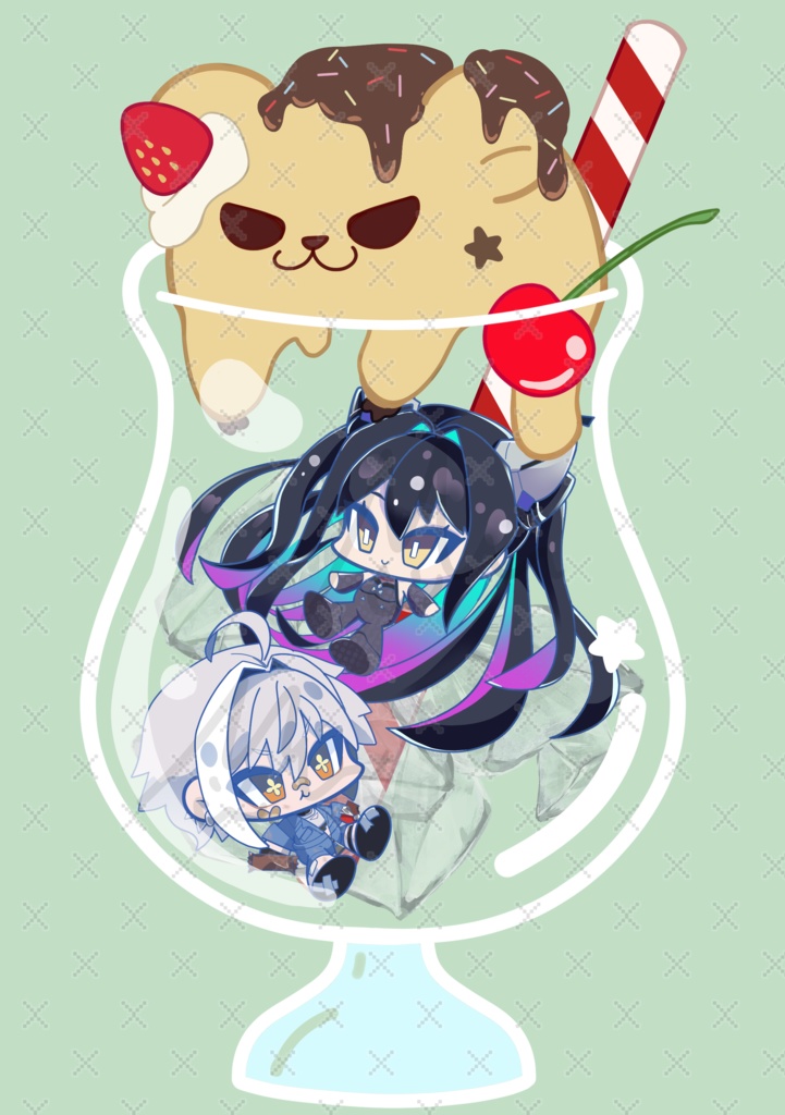 セイレーンとモリーのアクリルキーホルダー