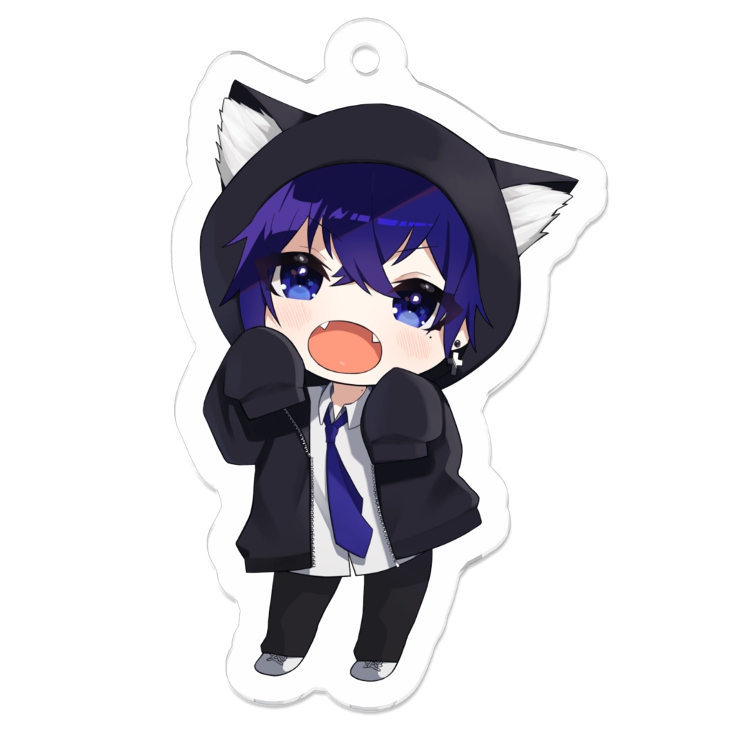 さんてくん1周年記念アクリルキーホルダー【さんてにゃんver.】