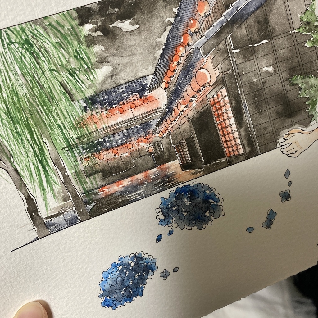 【原画販売】遣らずの雨