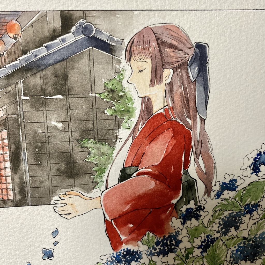 【原画販売】遣らずの雨