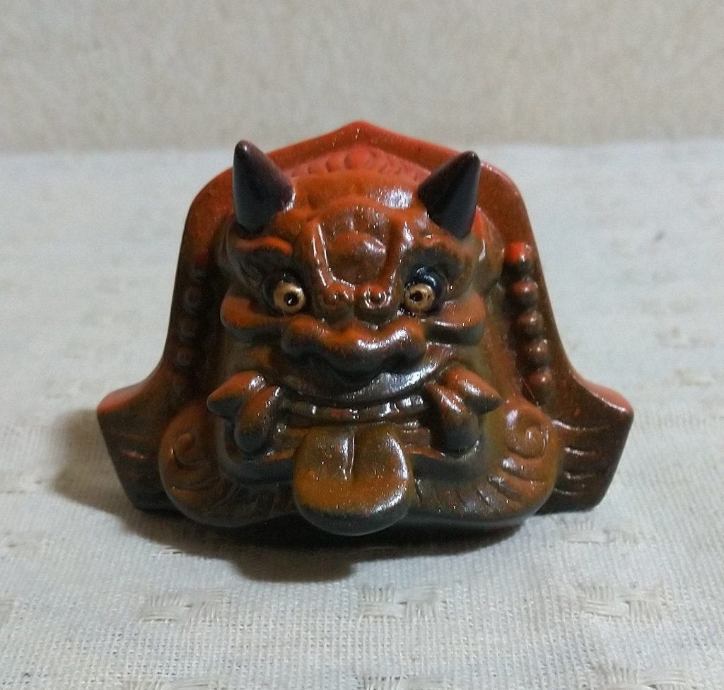 松村魂オリジナルソフビ「鬼瓦ソフビ松鬼(しょうき)」『転(うたた)』限定カラー