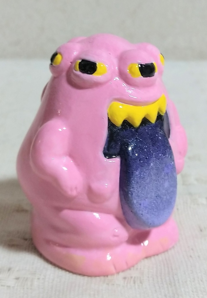 松村魂オリジナル指人形ソフビ「わがまま怪獣ダスティ」カラー版