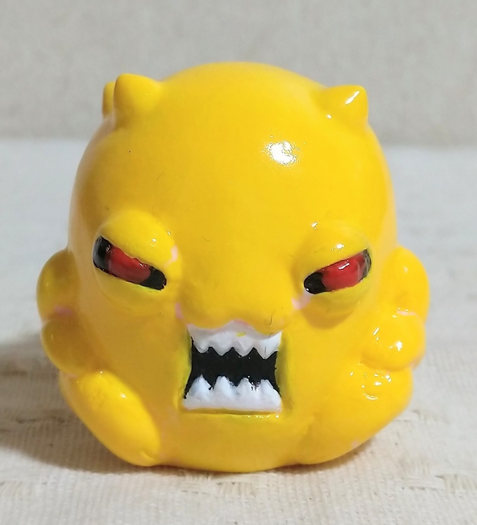 松村魂オリジナル指人形ソフビ「あかんぼう怪獣ラグー」カラー版