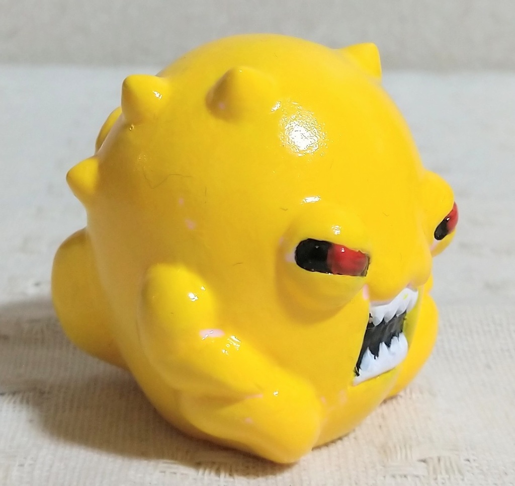 松村魂オリジナル指人形ソフビ「あかんぼう怪獣ラグー」カラー版