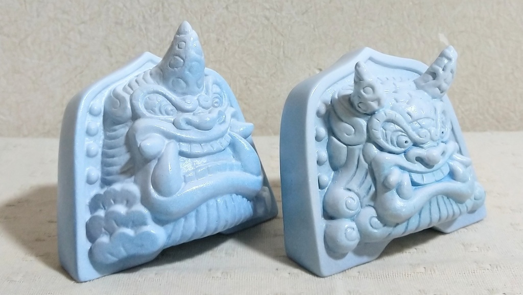 松村魂オリジナルソフビ「鬼瓦ソフビ松鬼(しょうき)」初號鬼・弐號鬼セット