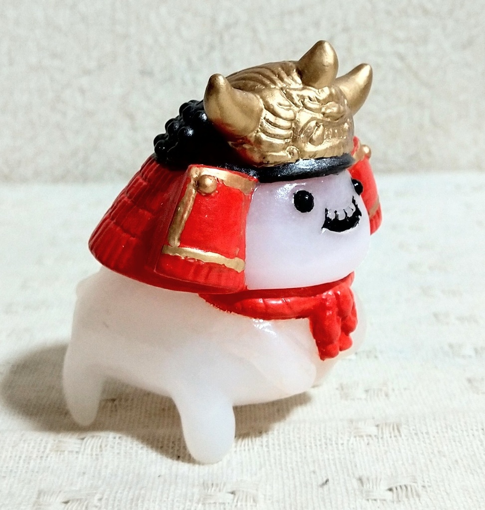 松村魂オリジナルソフビ「兜の妖精キャスキィ」