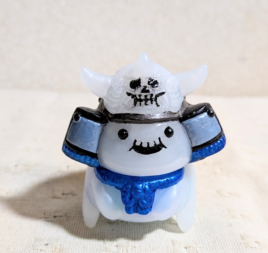 松村魂オリジナルソフビ「兜の妖精キャスキィ」カスタム作品