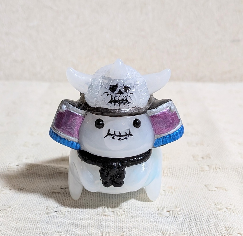 松村魂オリジナルソフビ「兜の妖精キャスキィ」カスタム作品