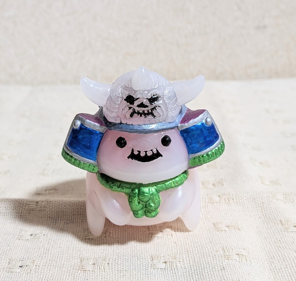 松村魂オリジナルソフビ「兜の妖精キャスキィ」カスタム作品
