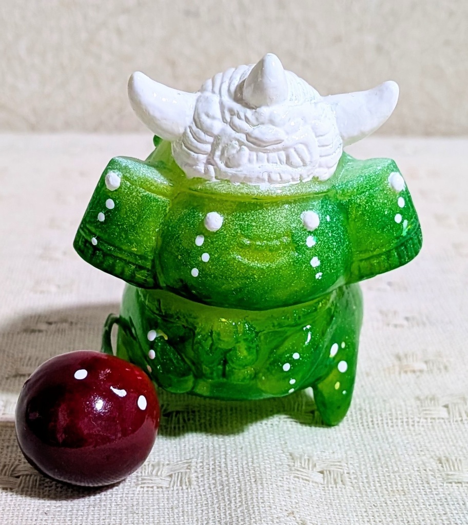 松村魂オリジナルソフビ「兜の妖精キャスキィ」カスタム作品