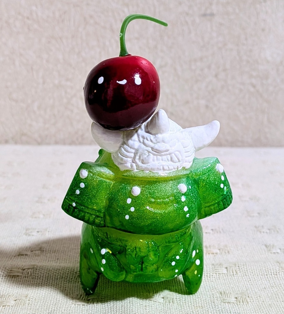 松村魂オリジナルソフビ「兜の妖精キャスキィ」カスタム作品